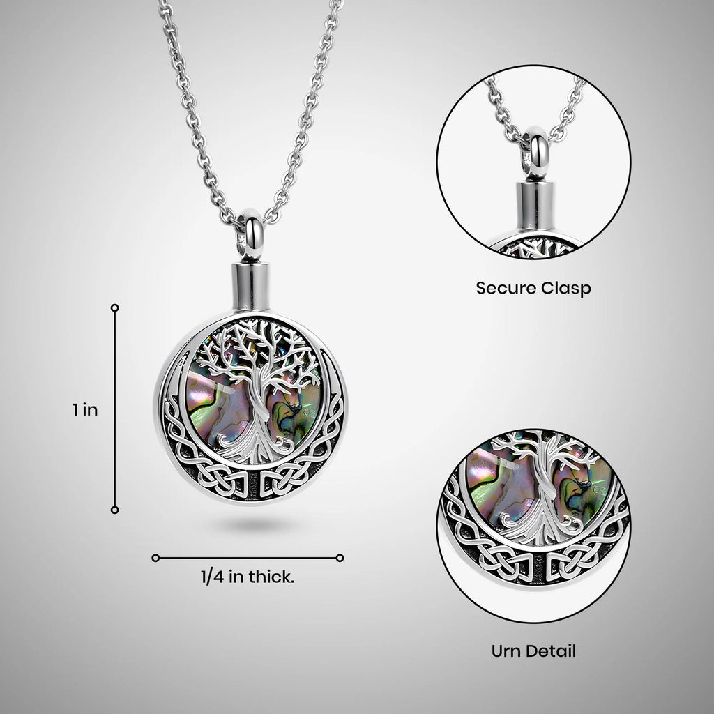 Celtic Tree of Life Cremation Necklace