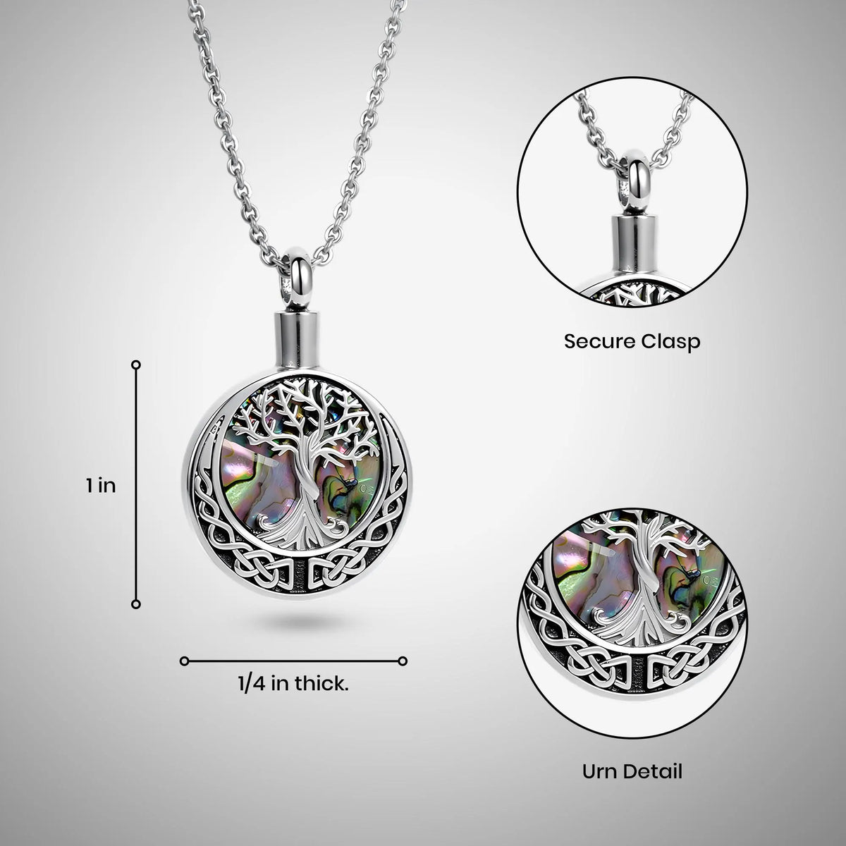 Celtic Tree of Life Cremation Necklace